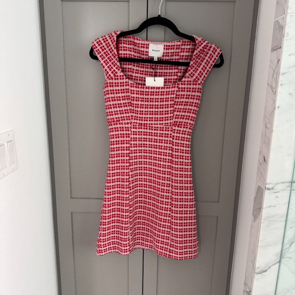 NEW Reformation Xenia Knit Summer Dress Red - Size S